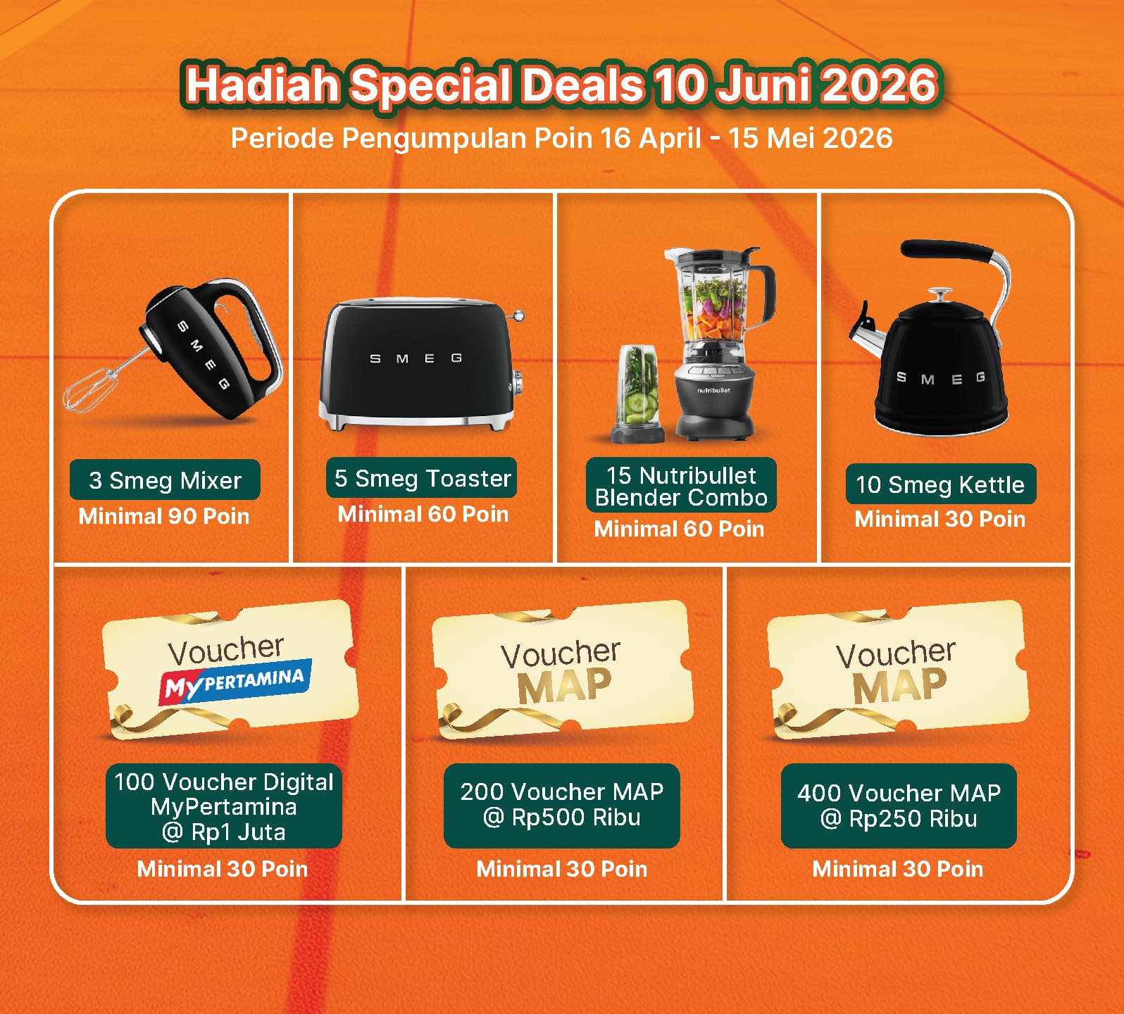 special deals next month